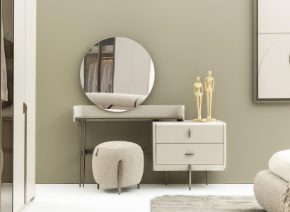 Beige Moderner Schminktisch Hochwertig Designer Frisiertisch Mit Schubladen