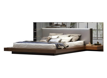Modernes Bett in elegantem Design – für ein stilvolles Schlafzimmer.