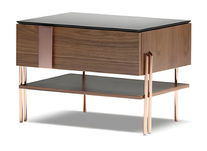 Das kompakte Nachttischmodell ist ideal für ein kleines Schlafzimmer.