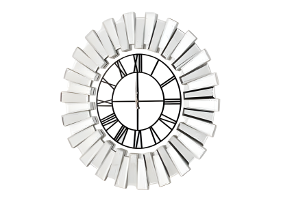 Moderne graue Wanduhr aus Holz für Zuhause und Büro