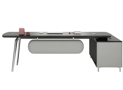 öbel Büro Eckschreibtisch Tisch Chef Holz modern