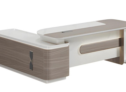 Büro Möbel Eckschreibtisch Tisch Chef Holz modern Arbeitsplatz