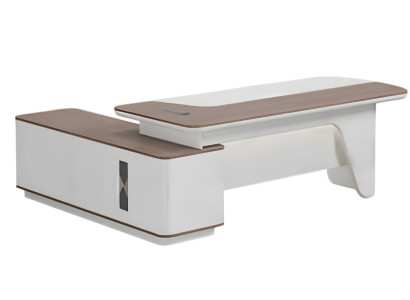 Eckschreibtisch Chef Büro Holz Möbel modern Arbeitszimmer 180x160