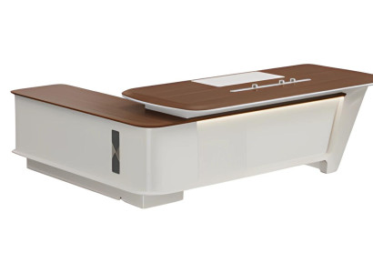 Eckschreibtisch Büro Office modern Holz Arbeitszimmer futuristisch