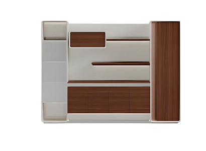 Aktenschrank Büro modern Holz Metall Schrank Ordnung Stauraum