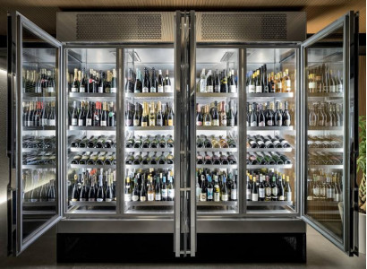 Weinschrank Weinkühlschrank Schaukasten Weinmöbel Schrankvitrine