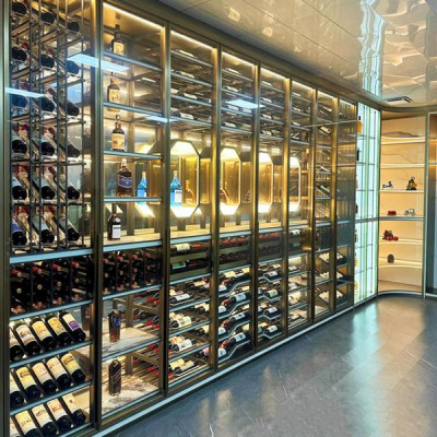 Weinschrank Vitrinenschrank Weinlagerung Weinkellerregal Weinmöbel