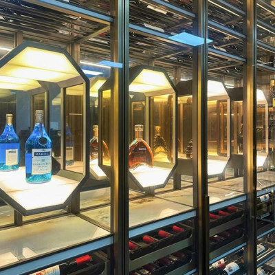 Weinschrank Vitrinenschrank Weinlagerung Weinkellerregal Weinmöbel