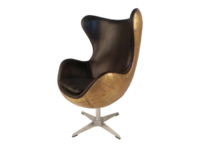 Drehstuhl Sessel – Vintage Lederlook gemütlich & elegant