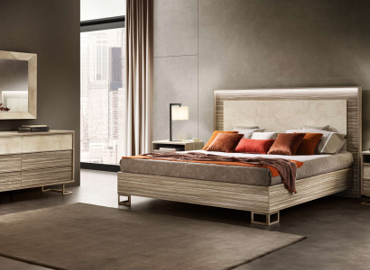 Das gemütliche Schlafzimmer-Set 5 tlg (Bett+2x Nachttisch+Komode+Spiegel)