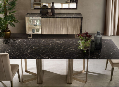 Das originelle  Esszimmer Set 5 tlg (Esstisch+2x Stühle+Konsole+Spiegel)