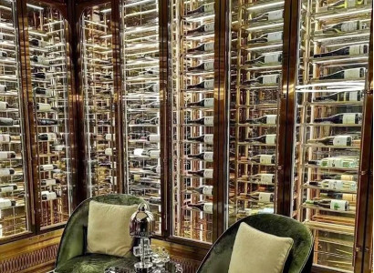 Weinschrank Weinkühlschrank Schaukasten Weinmöbel Schrankvitrine Weinvitrine