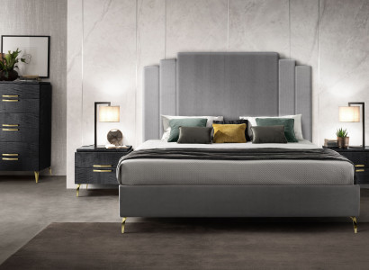 Schlafzimmer-Set 4 tlg (Bett + 2x Nachttisch + Kommode) – Praktisch und stilvoll