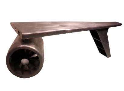 Aluminium Schreibtisch Aviator Büro Funktional Stilvoll Flugzeug Flügel