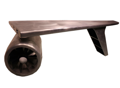 Aluminium Schreibtisch Aviator Büro Funktional Stilvoll Flugzeug Flügel