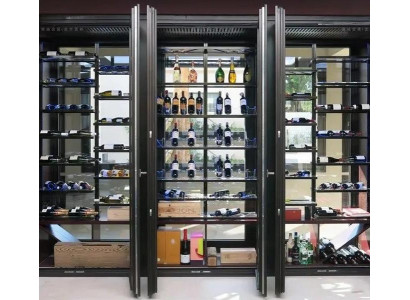 Design-Weinschrank Weinablage Flaschenregal Weinaufbewahrung Weinlagerregal