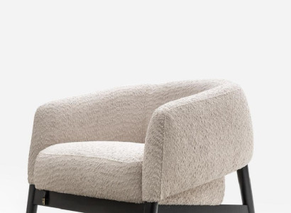 Beiger moderner Textil-Sessel für Wohnzimmer und Schlafzimmer