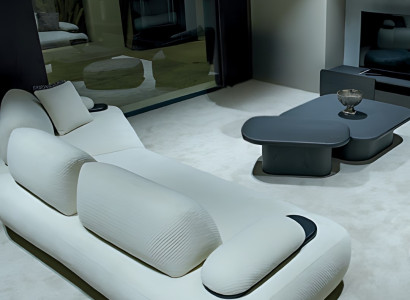 Stilvolles und minimalistisches Ecksofa für moderne Innenräume