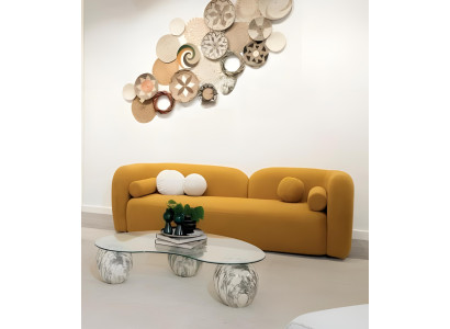 Dreisitzer Sofa Couch Wohnlandschaft Modern Komfortabel Stilvoll