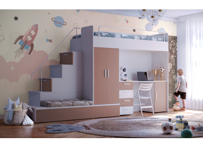 Hochbett mit Schreibtisch – Für kreatives Arbeiten und Schlafen im gleichen Raum