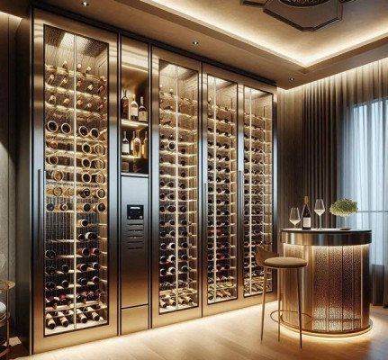 Weinschrank Weinkühlschrank Flaschenregal Weinmöbel Weinkühlvitrine Weinablage