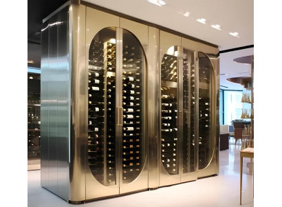 Weinlagerkühlschrank Weinkühlvitrine Temperierter-Weinschrank Weinkühlgerät