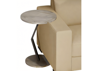 Beistelltisch aus Holz in Beige modern elegant