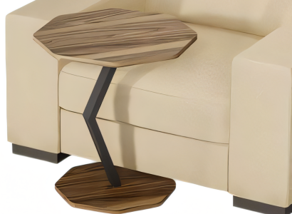 Beistelltisch aus Holz in Braun modern eleganter Wohnstil