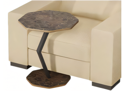 Beistelltisch aus Holz in Braun modern eleganter Wohnstil