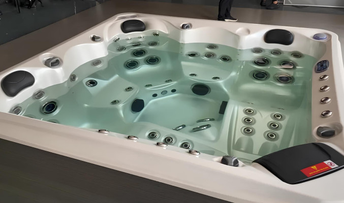 Whirlpool Whirlwanne Garten Bad Outdoor-Spa Relaxpool Massagebad 200x200 cm