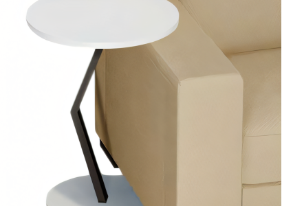 Beistelltisch aus Holz in Weiß modern stilvoll