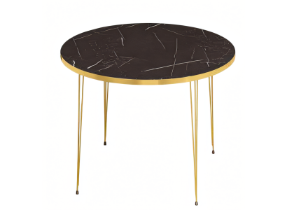 Schwarzer Holz-Couchtisch im modernen Design