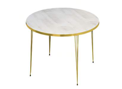 Eleganter weißer Couchtisch aus Holz mit modernem Design