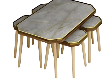 Wohnzimmer-Set Grau Holz Edelstahl modern elegant