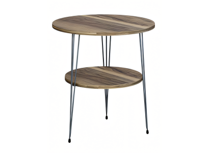 Beistelltisch aus Metall in Braun modern eleganter Wohnstil