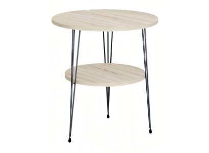 Beistelltisch aus Metall in Beige modern elegant