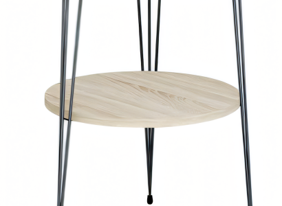 Beistelltisch aus Metall in Beige modern elegant