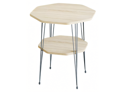 Beistelltisch aus Metall in Beige modern eleganter Stil