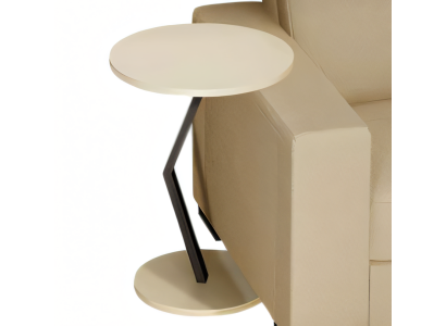 Beistelltisch aus Holz in Beige modern elegant