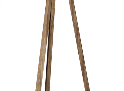 Beige Holz Stehlampe im eleganten Design für Wohnzimmer