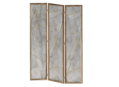 Moderner grauer Raumteiler aus MDF für flexible Raumgestaltung