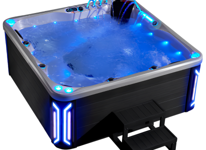 Outdoor-Spa Hot Tub Whirlpool Thermalwanne Whirlwanne Relaxpool 200X200 cm