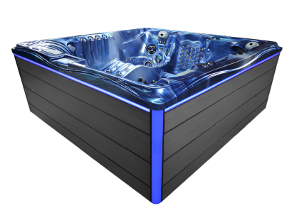 Whirlwanne Whirlpool Blubberbad Hydromassagewanne Spa-Bad Sprudelbad 230x230cm