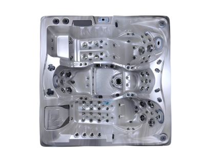 Hydromassagebad Whirlpool Sprudelwanne Whirlwanne Außenwhirlpool 210x210cm