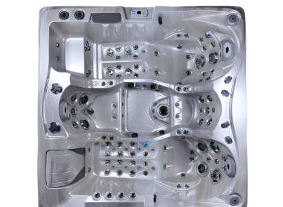 Hydromassagebad Whirlpool Sprudelwanne Whirlwanne Außenwhirlpool 210x210cm