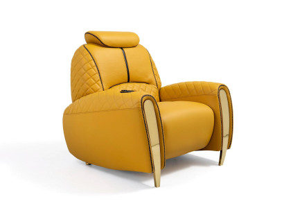 Bequemer Kinosessel – Mit verstellbarer Rückenlehne für langen Komfort.