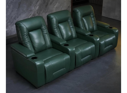 Kinosessel 3 Sitzer mit Fußstütze – Komfort und Entspannung für Ihr Heimkino.