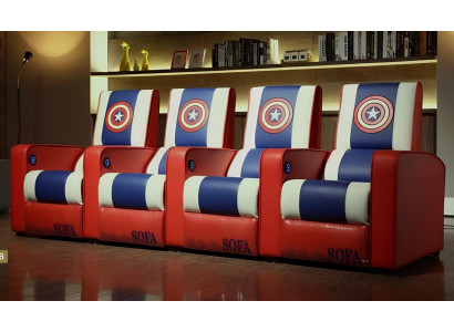 Bequemer Kinosessel 4 Sitzer – Für Ihr Heimkino: Komfort und Stil vereint.