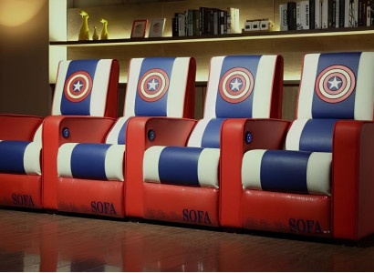 Bequemer Kinosessel 4 Sitzer – Für Ihr Heimkino: Komfort und Stil vereint.