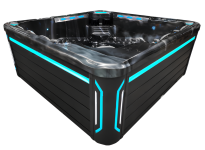 Outdoor-Spa Hot Tub Whirlpool Thermalwanne Whirlwanne Relaxpool 220x220cm